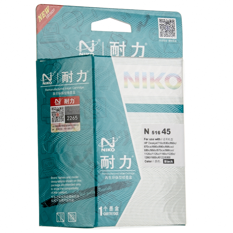耐力(NIKO) 51645黑色大容量墨盒（适用惠普930c 970c 1180c 1280c CAD服装绘图仪喷码机）